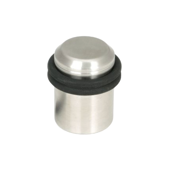 CHAMFERED CYLINDRICAL DOOR STOP - FLOOR MOUNTED